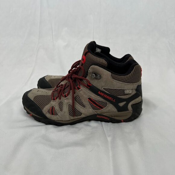 Merrell Deverta Mid Waterproof Vent Hiking Trail Boots Men\'s Size 10